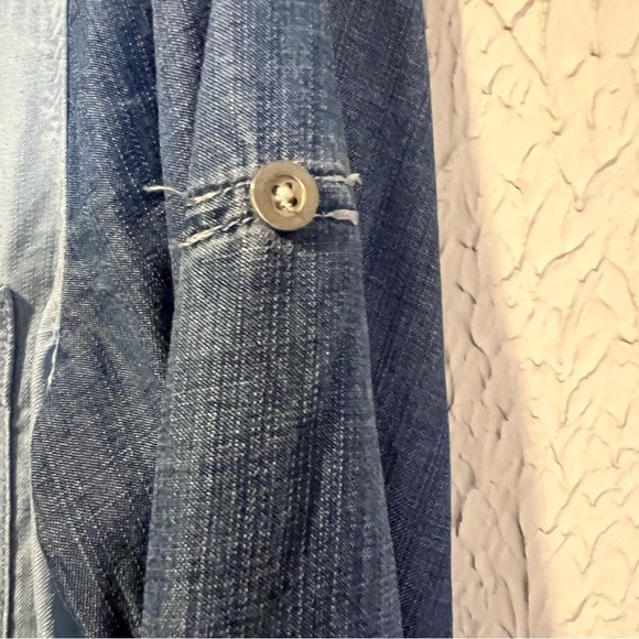 Cloth & Stone Anthropologie two toned Chambray Shirt Dress NO TIE size small - Picture 11 of 15